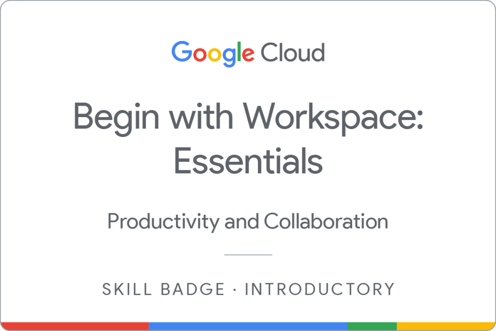 Badge pour Get Started with Google Workspace Tools