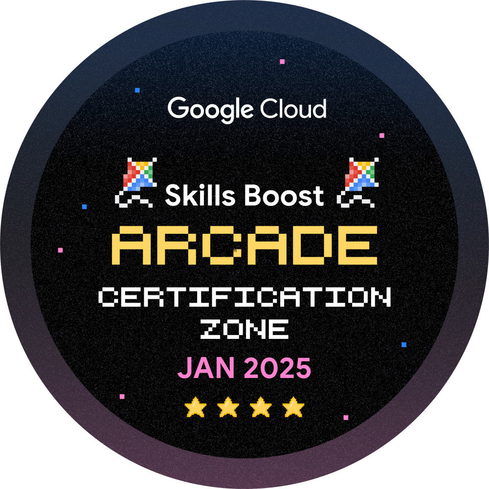 Badge for The Arcade Certification Zone January 2025