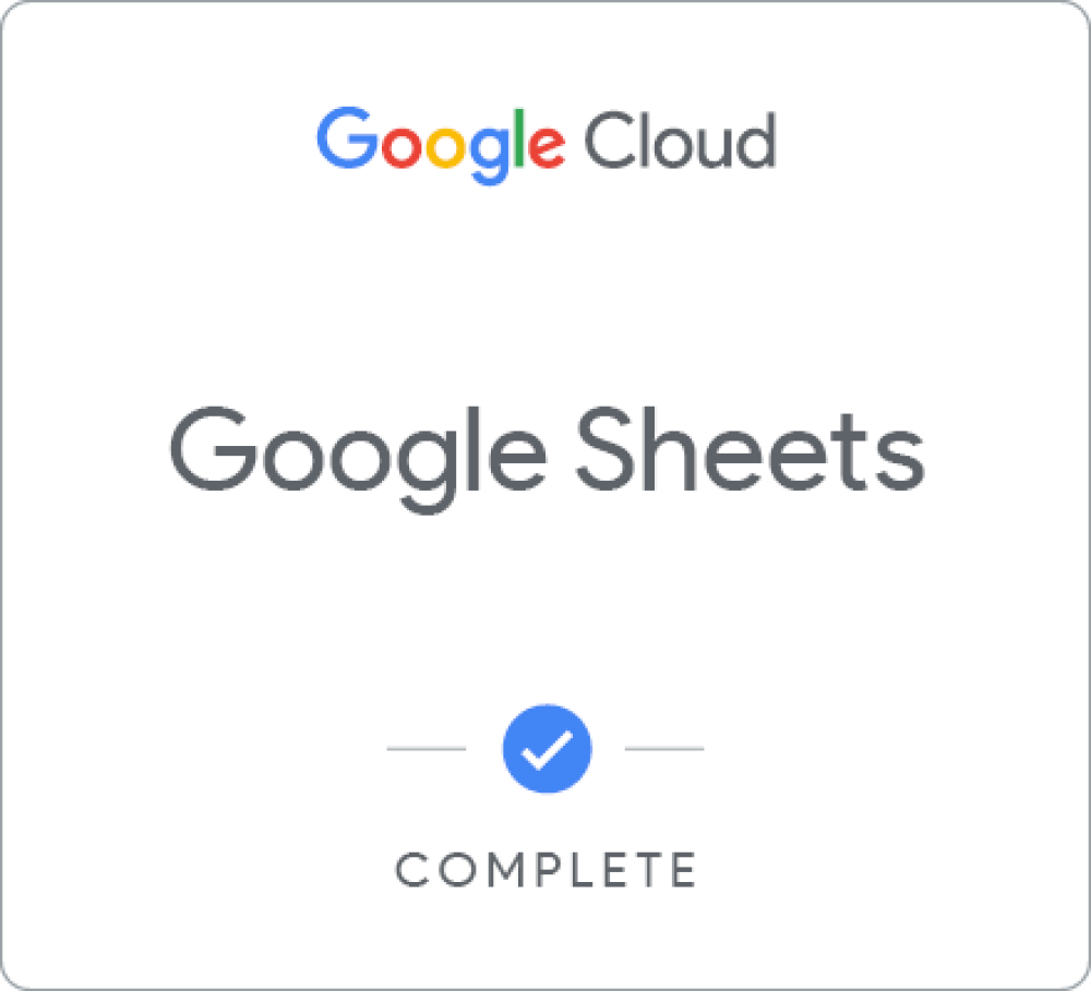Insignia de Google Sheets - Locales