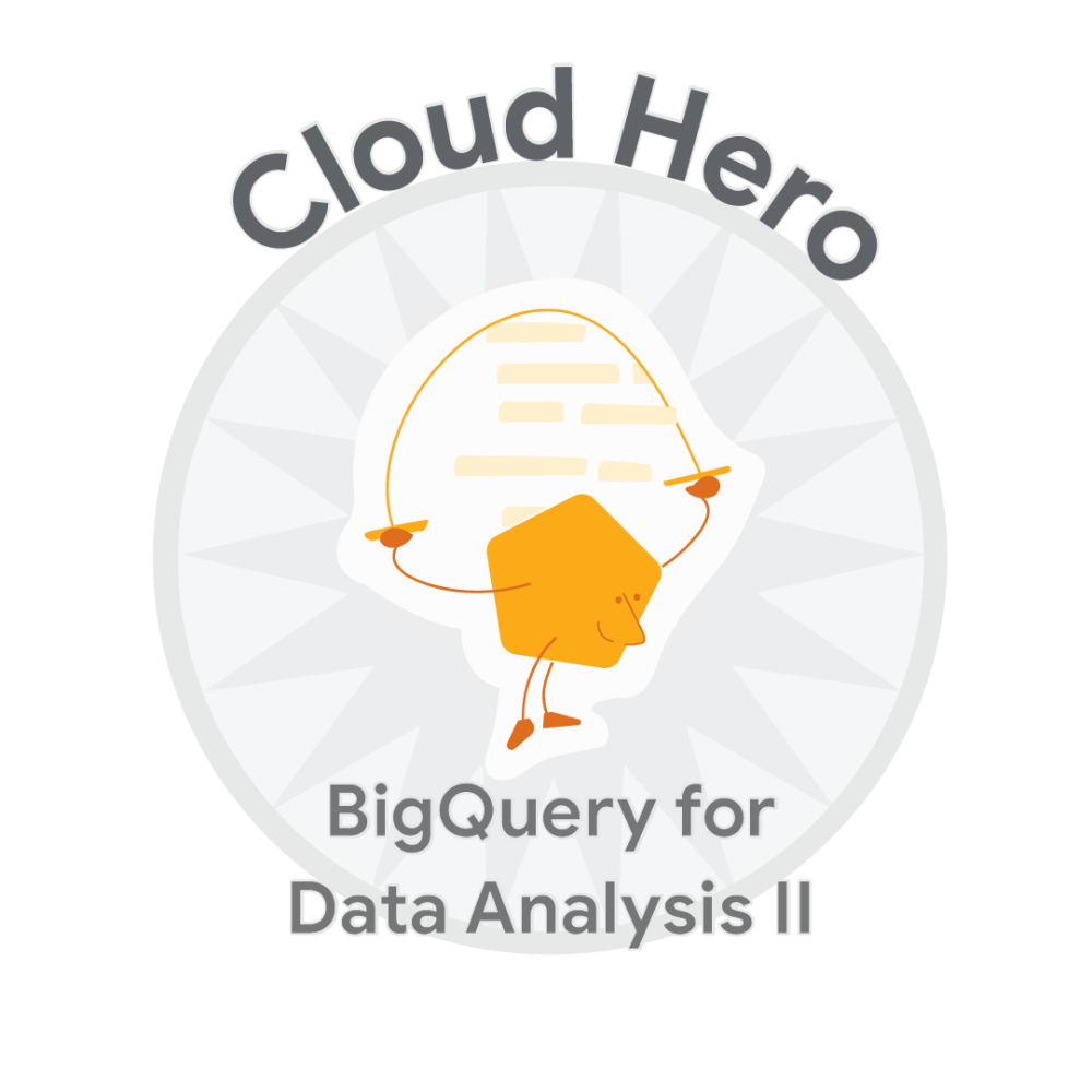 Значок за BigQuery for Data Analysis II