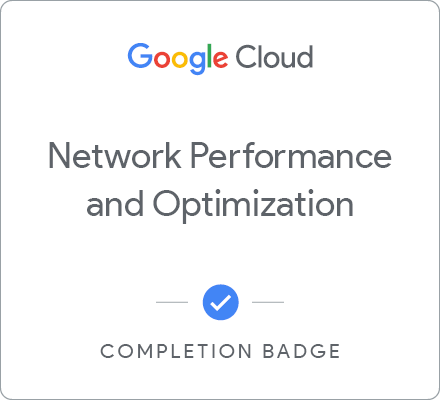 Odznaka za ukończenie szkolenia Network Performance and Optimization
