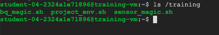 ls command output