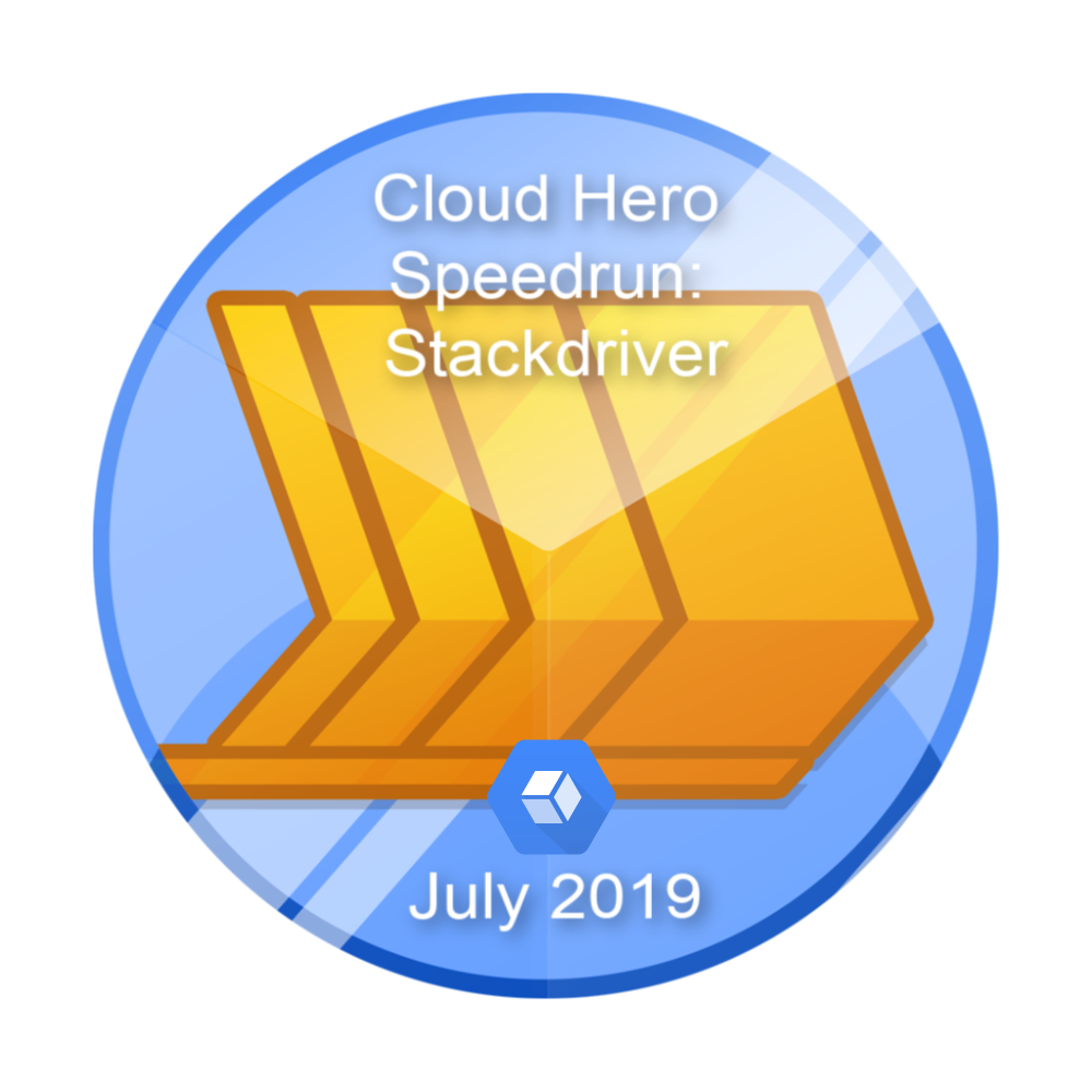 Badge für Cloud Hero Speedrun: Stackdriver