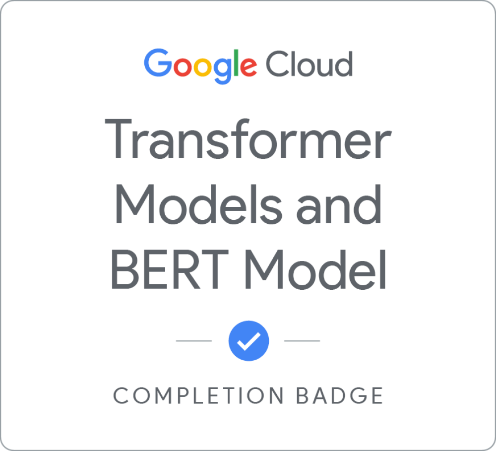 Badge pour Transformer Models and BERT Model - Français