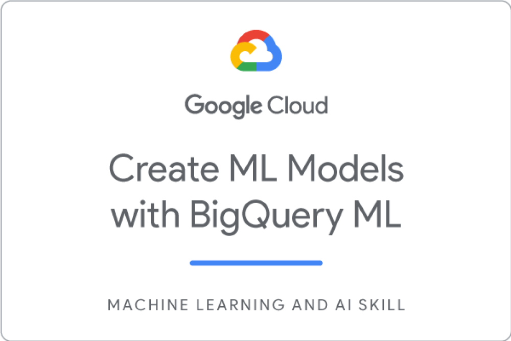 Badge for Create ML Models with BigQuery ML