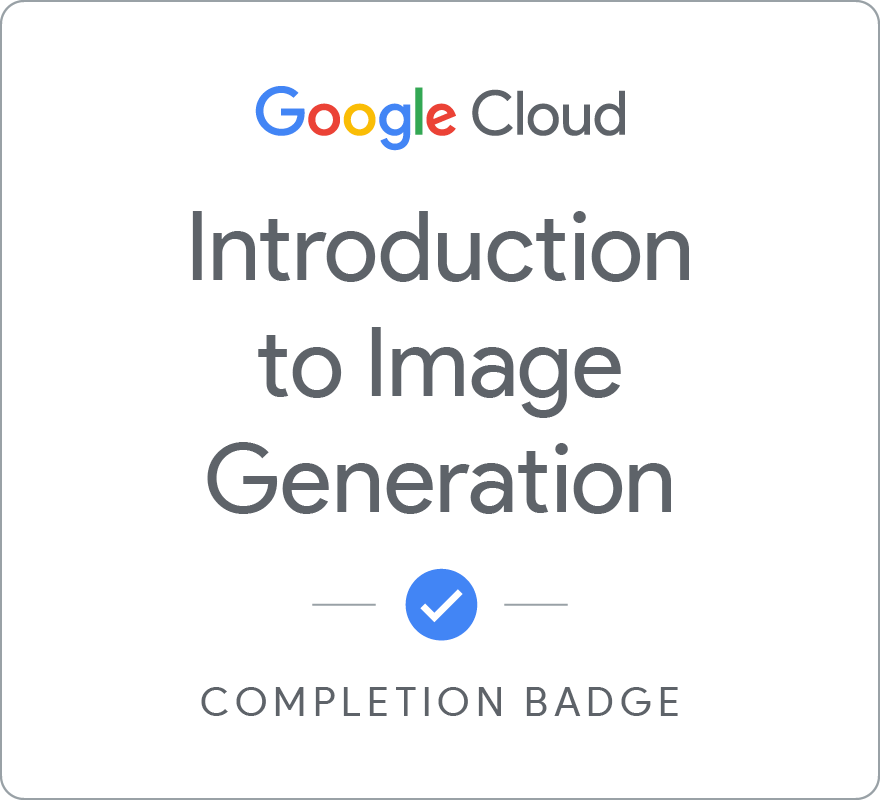 Badge pour Introduction to Image Generation - Français