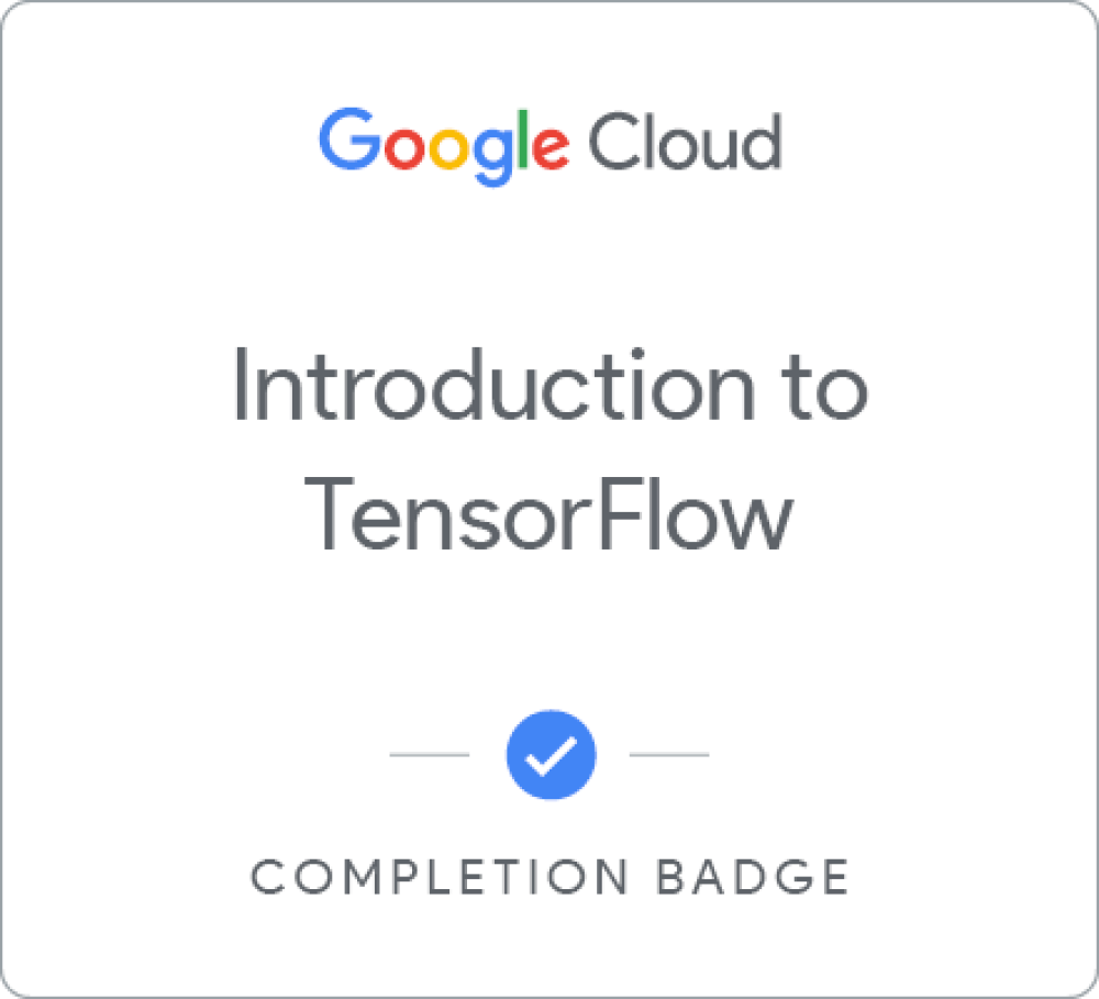 Badge pour TensorFlow on Google Cloud - Français