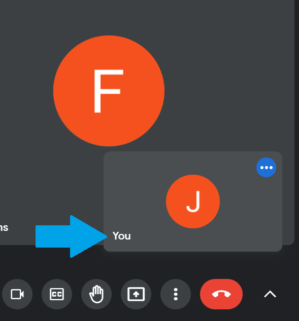 The You avatar highlighted on the UI