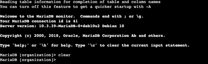 MariaDB Terminal displayed. 