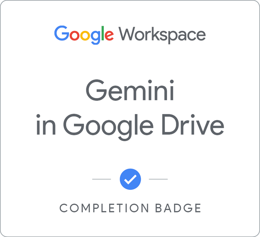 Gemini in Google Drive - 繁體中文徽章