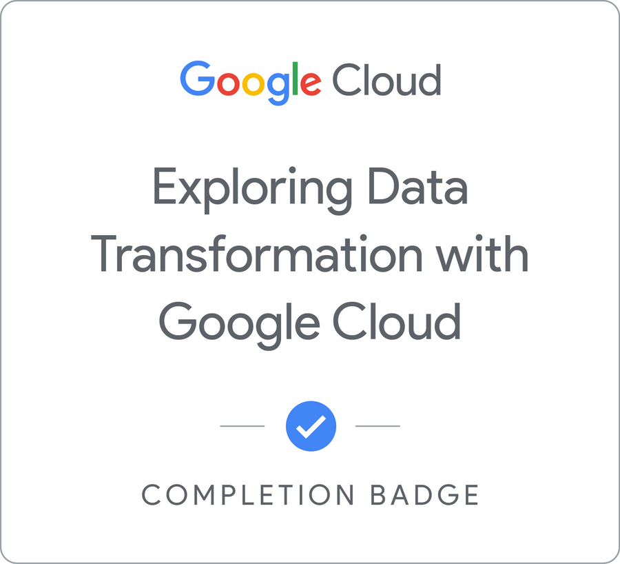 Insignia de Exploring Data Transformation with Google Cloud - Español