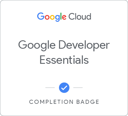 Odznaka za ukończenie szkolenia Google Developer Essentials