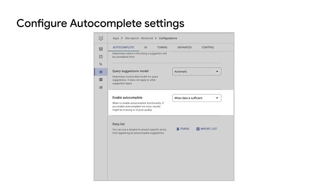 Activity Thumbnail for Vertex AI Search and Google Agentspace UI Configurations