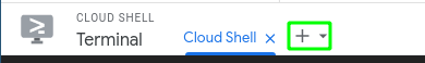 Ícone &quot;Adicionar Cloud Shell&quot;