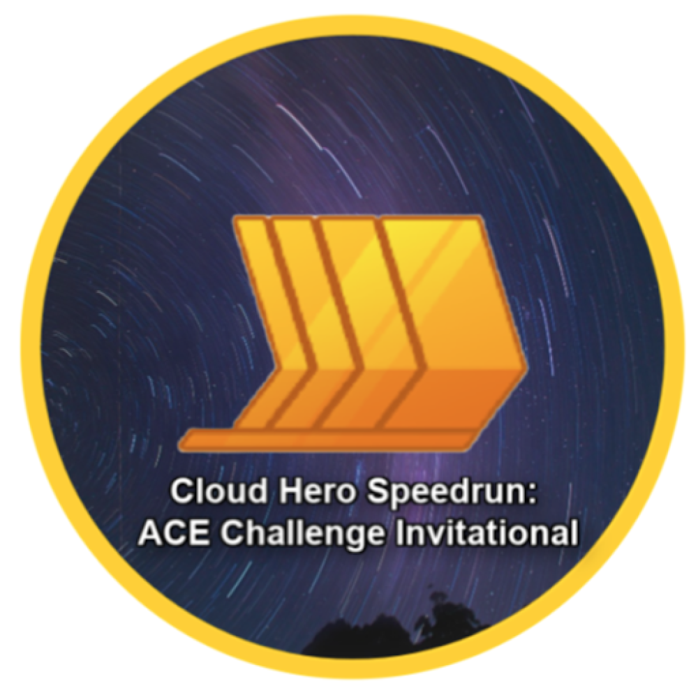 Cloud Hero Speedrun: ACE Challenge Invitational のバッジ