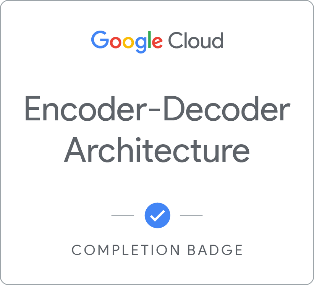 Encoder-Decoder Architecture - 日本語版 のバッジ