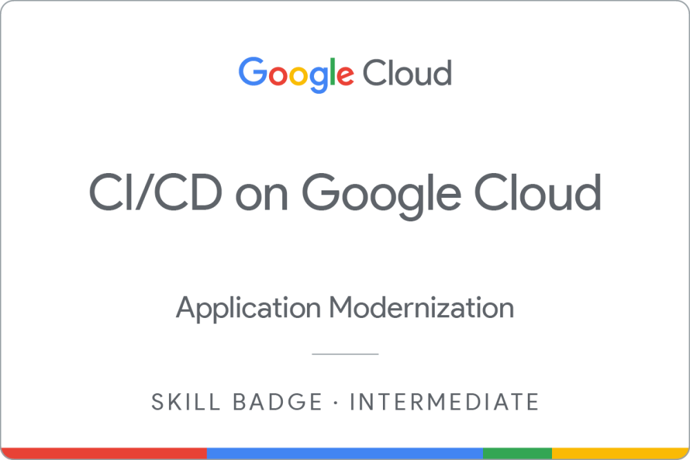 Badge per Implement CI/CD Pipelines on Google Cloud