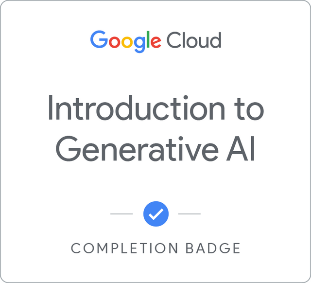 Badge for Introduction to Generative AI
