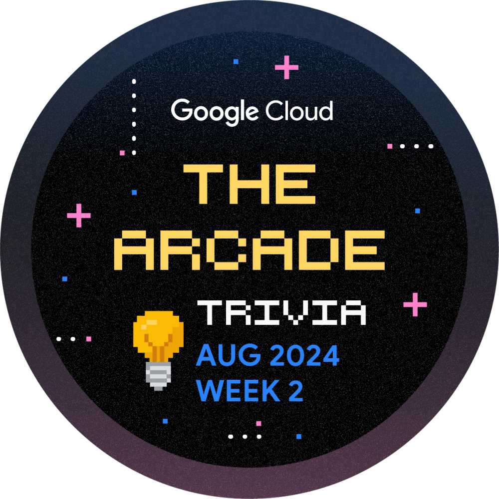 Insignia de El Arcade Trivia de Agosto de 2024 semana 2