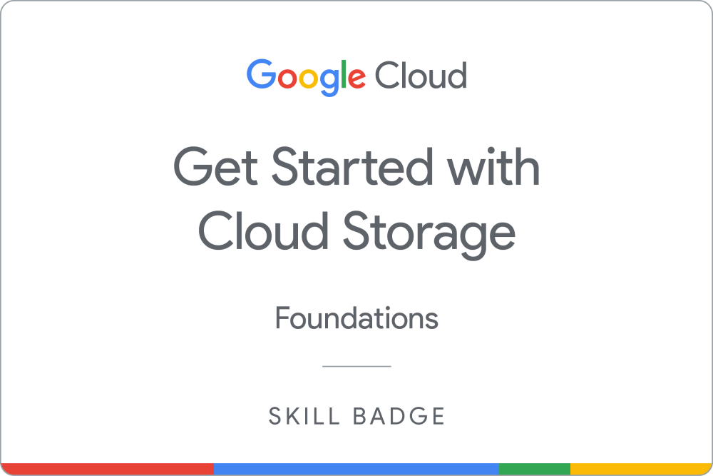 Badge untuk Get Started with Cloud Storage