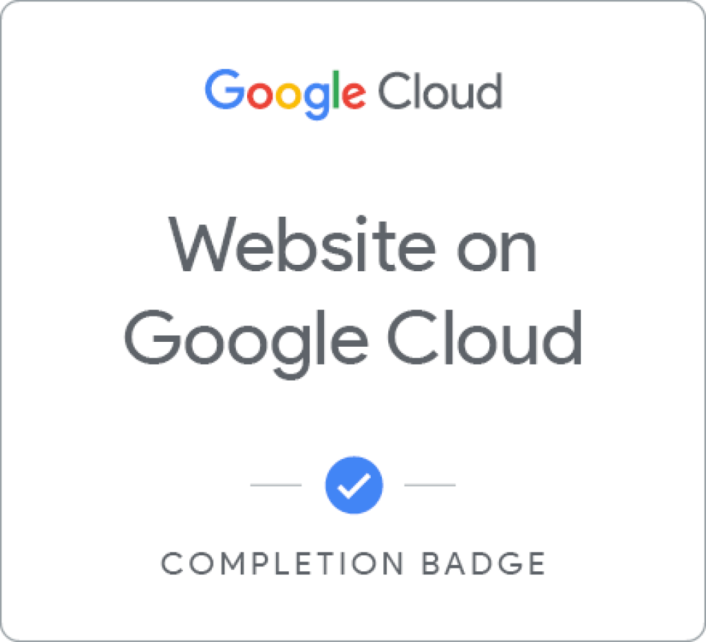 Значок за Website on Google Cloud