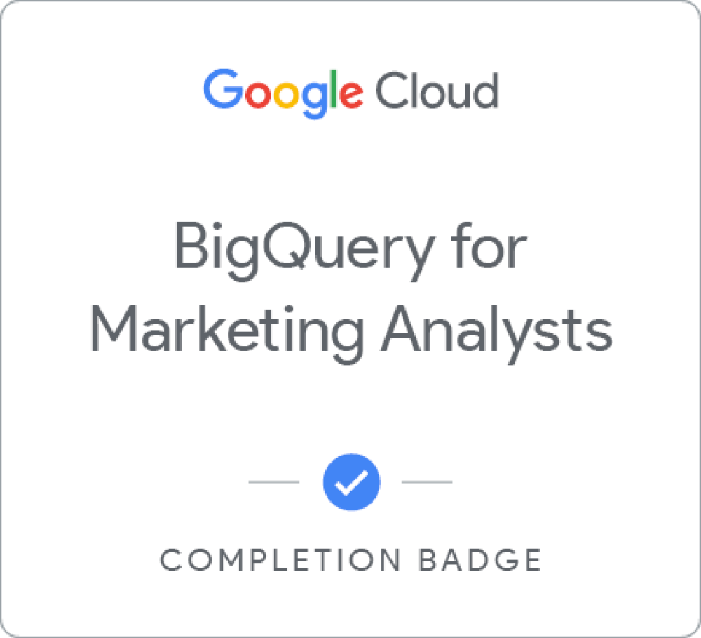 Odznaka dla BigQuery for Marketing Analysts