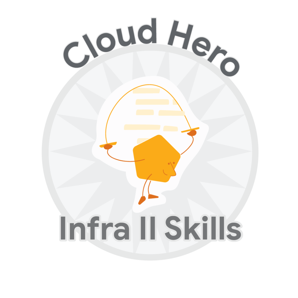 Odznaka dla Cloud Hero Infra II Skills