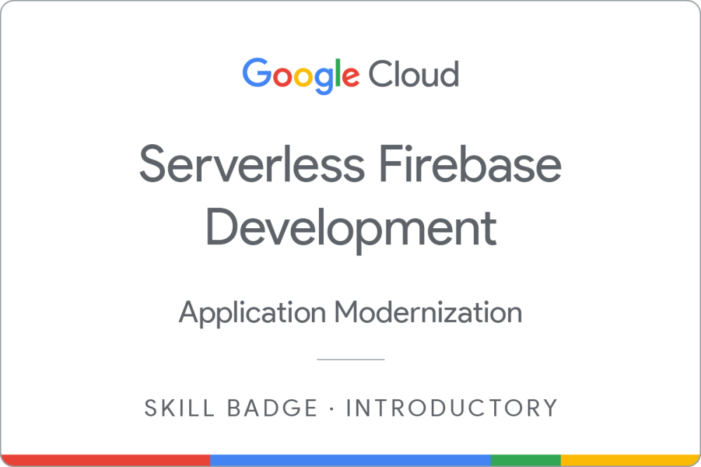 Badge for Develop Serverless Apps with Firebase