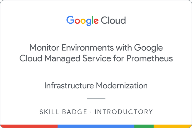 Badge for Monitor Environments with Google Cloud Managed Service for Prometheus