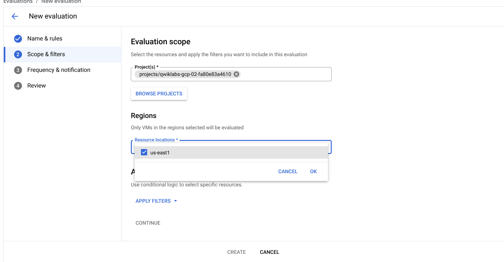 New evaluation scope.