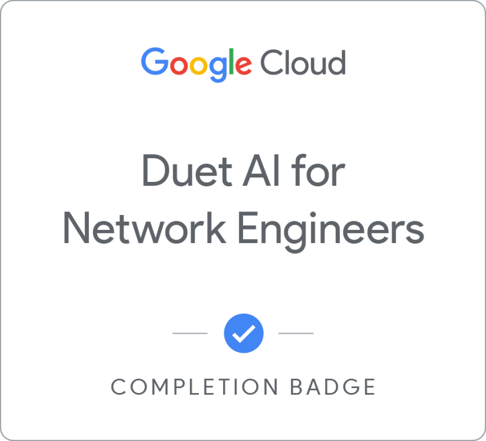 Badge untuk Gemini for Network Engineers - Bahasa Indonesia