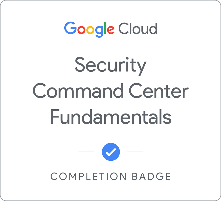 Odznaka za ukończenie szkolenia Security Command Center Fundamentals